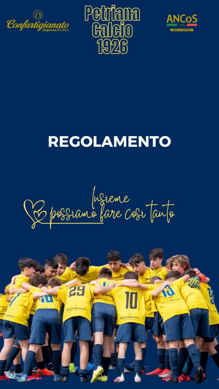 Regolamento comportamentale Petriana